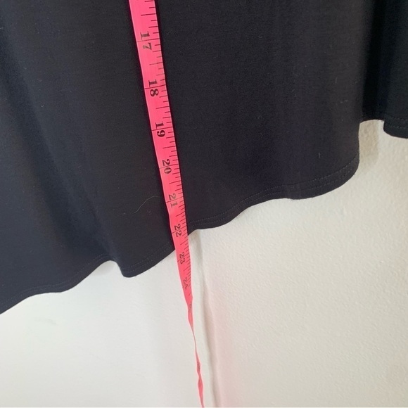 Eileen Fisher black asymmetrical hem sleeveless top - Picture 7 of 7